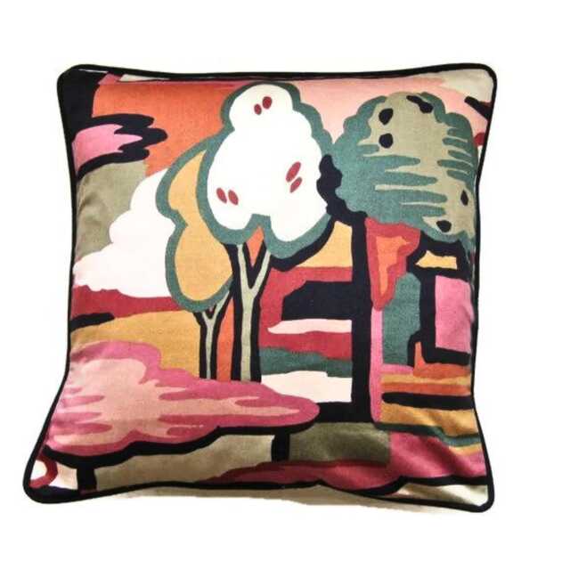 Liberty, Munro & Tutty, Enchanted Forest, Mid 80S Cotton Cushion Cover, Throw Pillow Homeware Decor - image 1