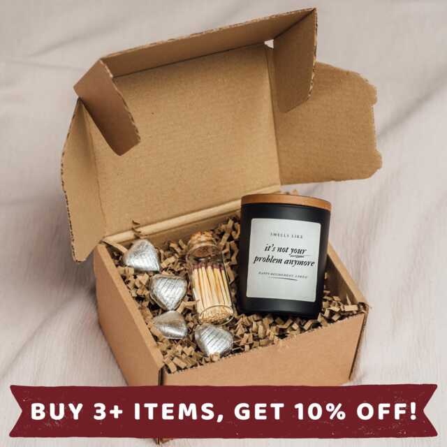 Retirement Candle Gift Set Gifts For Women Men Card Hamper B - image 1