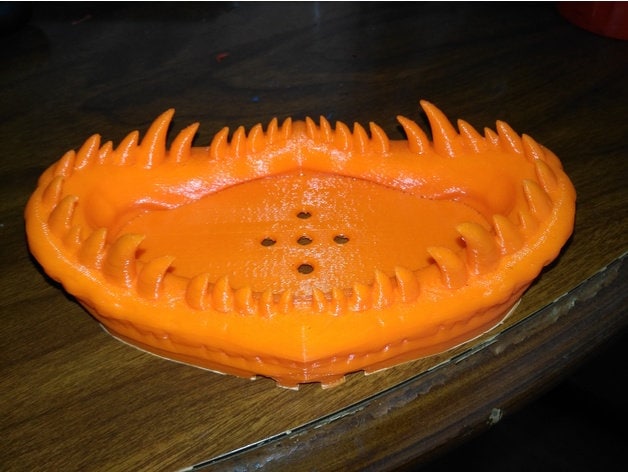 T-Rex Soap Holder - Draining Dish Handmade Tray Bathroom Jurassic Park T-Rex Decor - image 1