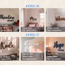 Custom Wood Sign Personalized Nursery Decor, Name Sign, Logo, Baby Shower Gift, Wall Art, Party Gift - thumbnail 2