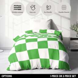 Personalised Name Colour Retro Vans Checked Novelty Custom Made Single Size Bed Duvet Cover + Pillowcase Option Set His Her Decoration - thumbnail 3
