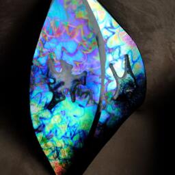 Fused Glass Sculpture Wall Hanging Ooak One Of A Kind Art - thumbnail 4