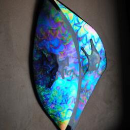 Fused Glass Sculpture Wall Hanging Ooak One Of A Kind Art - thumbnail 3
