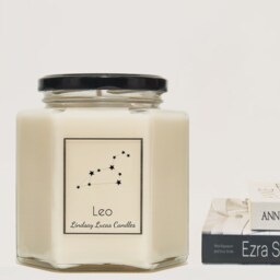 Leo Star Sign Scented Candle, Zodiac Constellation Astrology Gift, Horoscope Birthday Candles Astronomy - thumbnail 2