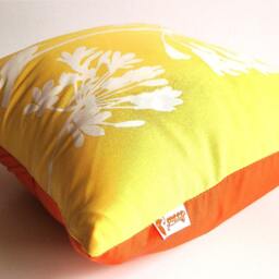 Yellow Cardinal On Agapanthus-Mini 10.5 Inches Square Pillow - thumbnail 4