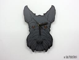 Schnauzer Dog Face Wall Clock - thumbnail 1