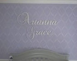 Gold Nursery Name Sign - Baby & Kids Decor Wall Letters For Boy & Girl Glitter Wood - thumbnail 3