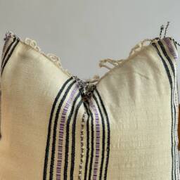 Hand Woven Natural Fiber Pillow Cover - thumbnail 2