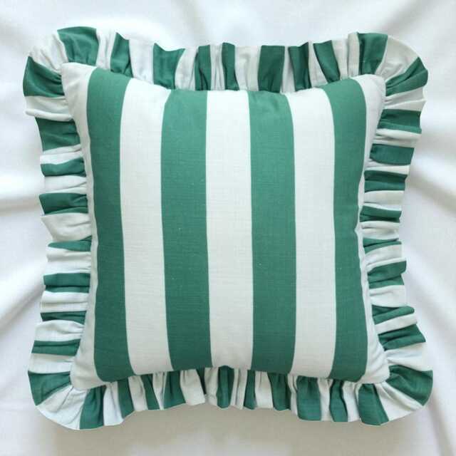 Bohemian Frill Striped Pillow Cover - Different Color Options With Edges Hello Mello Store - image 1