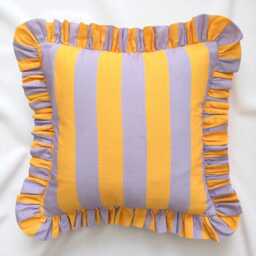 Bohemian Frill Striped Pillow Cover - Different Color Options With Edges Hello Mello Store - thumbnail 2