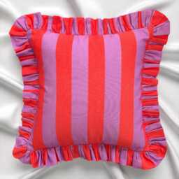 Bohemian Frill Striped Pillow Cover - Different Color Options With Edges Hello Mello Store - thumbnail 3