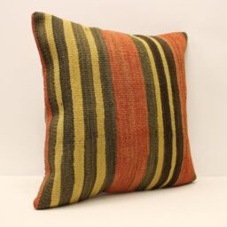 Kilim Pillow, Sofa Pillow Boho Pillow, Handwoven Pillow, 18x18 - 45x45 cm Minimalist Decorative Pillow, Cushion Cover Throw Pillow 4Kbf-634 - thumbnail 2