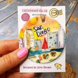 Cancun Mexico Little Landmarks Ceramic Hanging Decoration Christmas - thumbnail 3