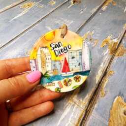 Cancun Mexico Little Landmarks Ceramic Hanging Decoration Christmas - thumbnail 4