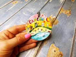 Cancun Mexico Little Landmarks Ceramic Hanging Decoration Christmas