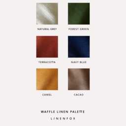 Natural Grey Waffle Linen Bath Towel/Soft Absorbent Eco-Friendly Luxury Bathroom - thumbnail 4