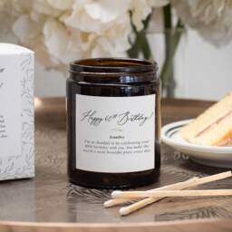 Personalised 60Th Birthday Candle - Thoughtful, Unique, Gift - thumbnail 1