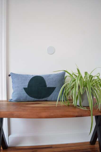 Denim Pillow Cover 12x 21'' - image 1
