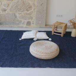 Large Navy Blue Rug 170x240 cm, Living Room Rug, Dark Area Scandinavian Kids Bedroom Dining - thumbnail 3
