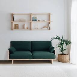 Two-Seater Sofa in Natural Solid Wood - Mistral - thumbnail 3