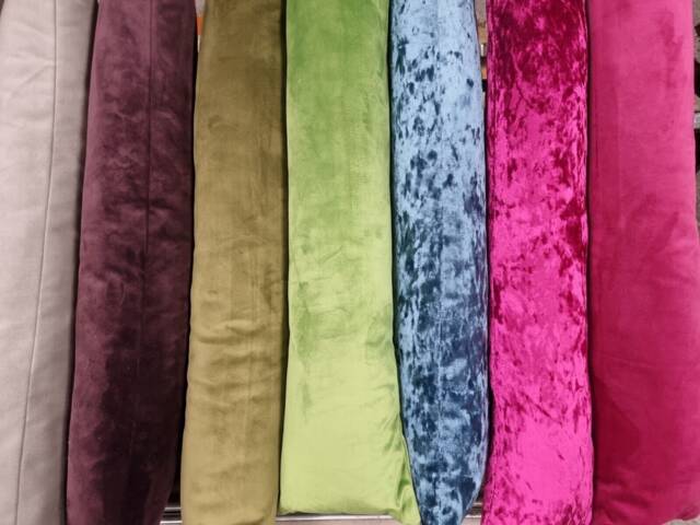 Plush Velvet Draught Excluder Wind Stopper Door Cushion New Colours