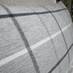 Highland Tartan Check Cushion Cover 12x20, Grey Pillow Cover, Double Sided, Modern - Countryside Home Decor - thumbnail 2