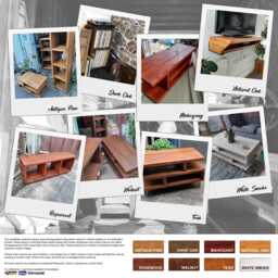Rustic Wood Sofa Table Handmade Customisable End Table - thumbnail 4