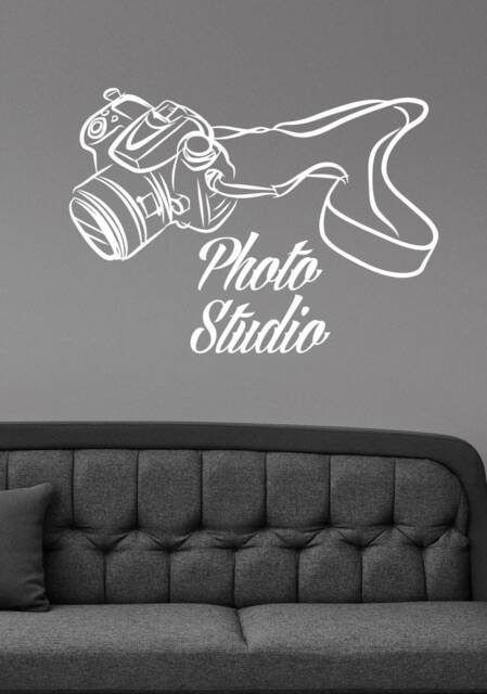 Photo Studio Wall Decal Vinyl Sticker Camera Art Window Sign Office Salon Photography Decor Photographer Gift Poster Stencil Pst1 - image 1