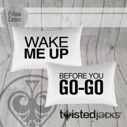 Wake Me Up Pillow Case Set Custom Printed Wham Design - thumbnail 2
