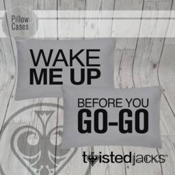 Wake Me Up Pillow Case Set Custom Printed Wham Design - thumbnail 3