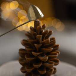 Pine Cone Candles, Beeswax Candle, Fall Autumn Centerpiece Decor, Tableware Decoration, Decorative Christmas Candle - thumbnail 3