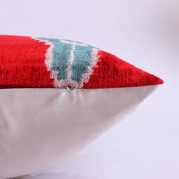 16x24 Ikat Velvet Pillow Cover, Handmade Cushion, Decorative Throw Pillow, Boho Cushion Turkish Home Decor - thumbnail 3