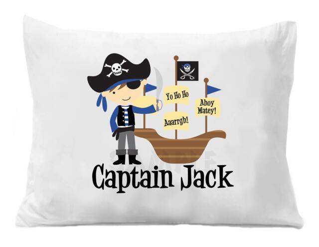 Pirate Pillow Case Personalized Boys Or Girls - image 1