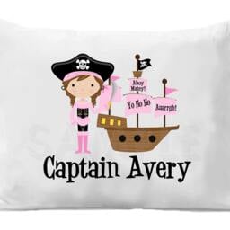 Pirate Pillow Case Personalized Boys Or Girls - thumbnail 2