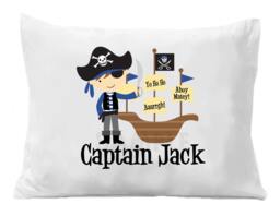 Pirate Pillow Case Personalized Boys Or Girls - thumbnail 1