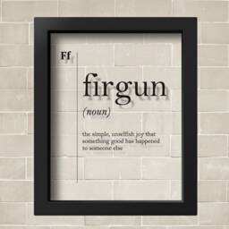 Transparent Firgun Definition Print Gift For Friend Israel Wall Art Minimalist Poster Mother Grandmother Family - thumbnail 2