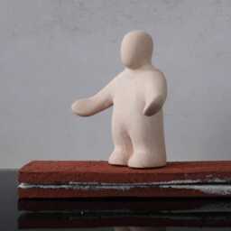 Need A Hug - Expressive Ceramic Figurine For Sandplay & Counseling - thumbnail 3