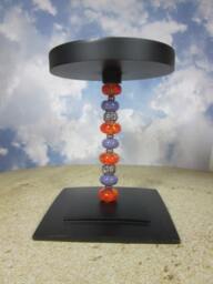 Artisan Lampwork Beaded Candle Holder Unique Home Accent