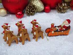 Christmas Santa Claus, Christmas Gift, Christmas Polymer Clay Gift, Polymer Claus, Santa Claus Gift, Reindeer Figurines