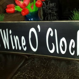 It's Wine O Clock Distressed Wood Sign Large Rustic Primitive Farmhouse Decor Fixer Upper Wall Hanging Housewarming Lover Gift - thumbnail 3