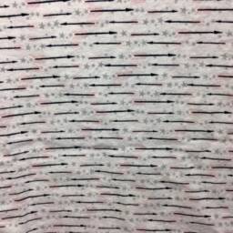 Arrow Minky Baby Blanket - Black, Pink, & Gray Star Print - thumbnail 3