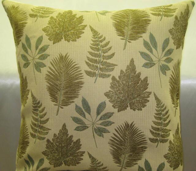 "Spring Green Leaves Pattern Decorative Pillow Cover-20""x20" - image 1