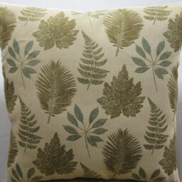"Spring Green Leaves Pattern Decorative Pillow Cover-20""x20" - thumbnail 2