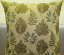 "Spring Green Leaves Pattern Decorative Pillow Cover-20""x20" - thumbnail 1