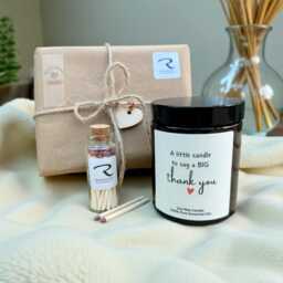 Thank You Candle, Thank You Gift Teacher Friend Mum Colleague Neighbour Grandma, Gift, Leaving Candle Looking After - thumbnail 1