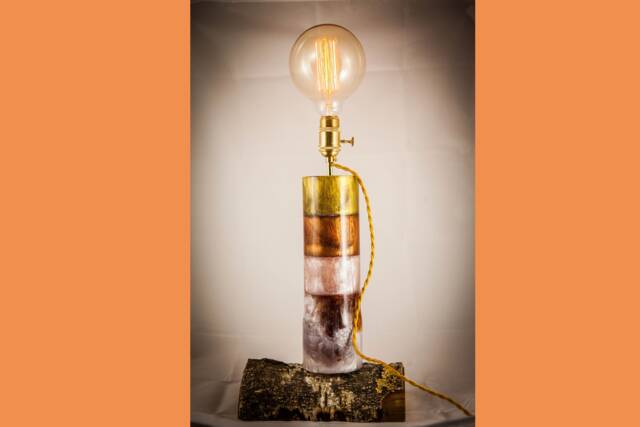 Design Resin Lamp & Filament Type Edison - image 1