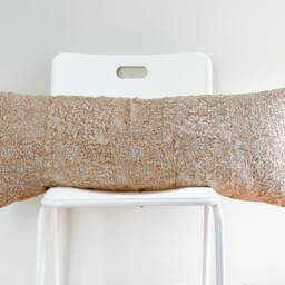 Floral Lumbar Pillow Cover Indian Block Print, Boho Farmhouse Decor - thumbnail 2
