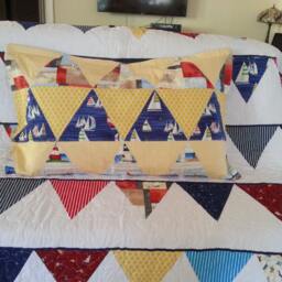 Handmade Boy's Single Quilt & Pillowcase Set - thumbnail 2