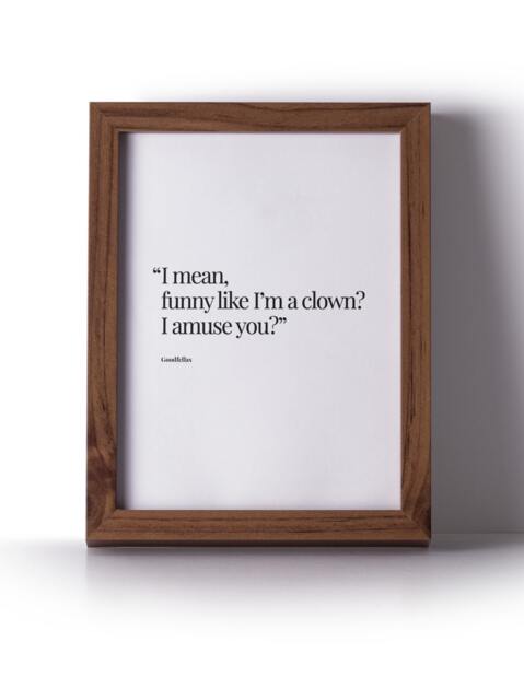 Goodfellas Movie Quote Print, Black & White Wall Art - image 1