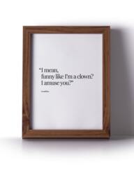 Goodfellas Movie Quote Print, Black & White Wall Art - thumbnail 1
